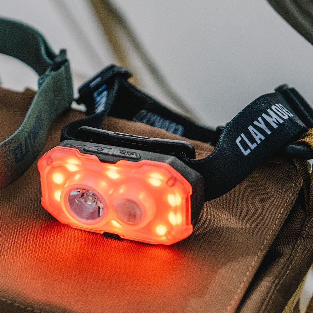 HEADY+ R-Rechargeable Waterproof Headlamp – CLAYMORE USA