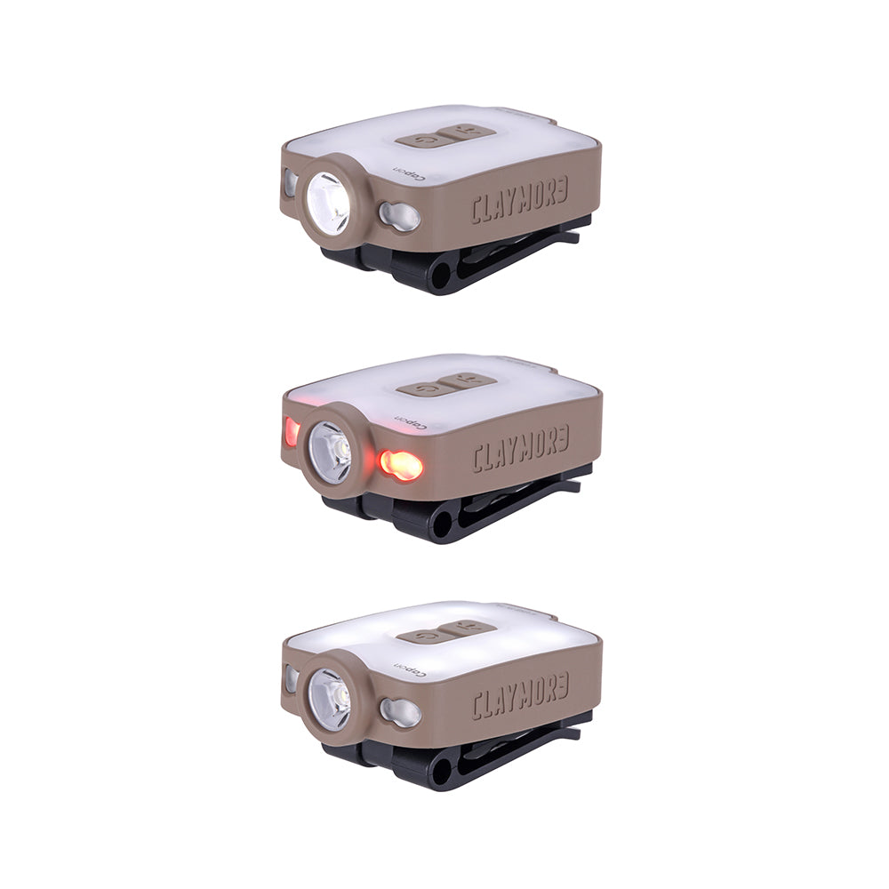 CAPON 40B Clip-On Cap Light ??Ultra-Light Rechargeable Wearable